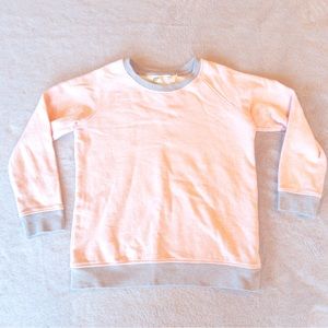 Monica + Andy Girls Crewneck Sweatshirt Organic Cotton Pink Gray Size 5T